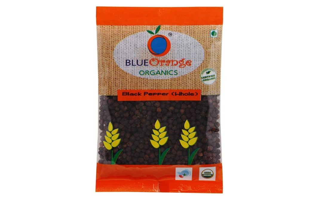Blue Orange Organics Black Pepper (Whole)    Pack  100 grams